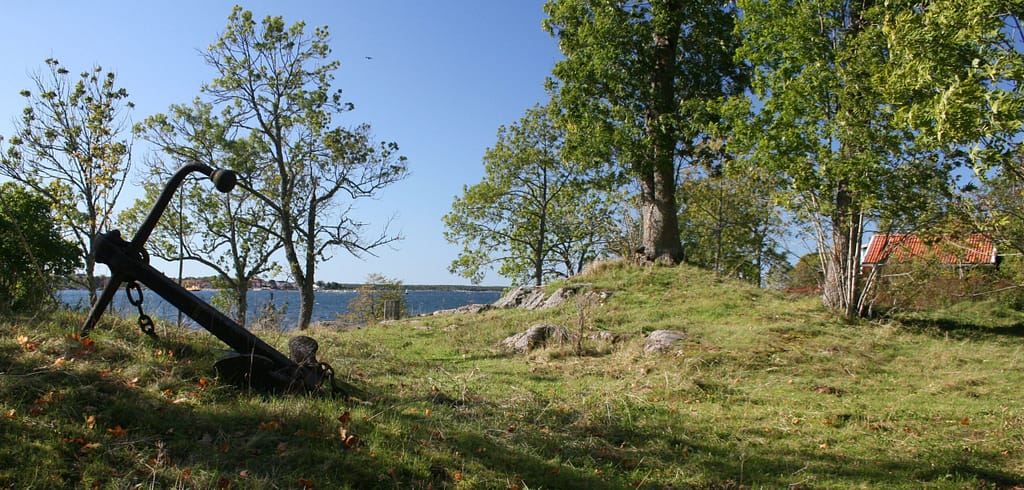 Betade marker med utsikt mot Öregrund och Öregrundsgrepen