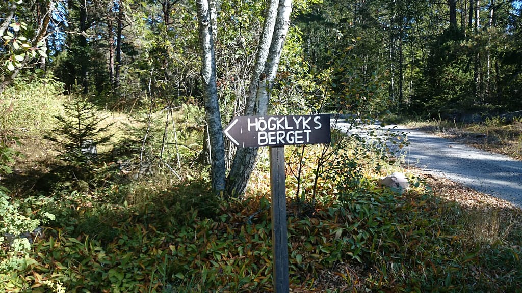 Vägvisare mot Högklyksberget