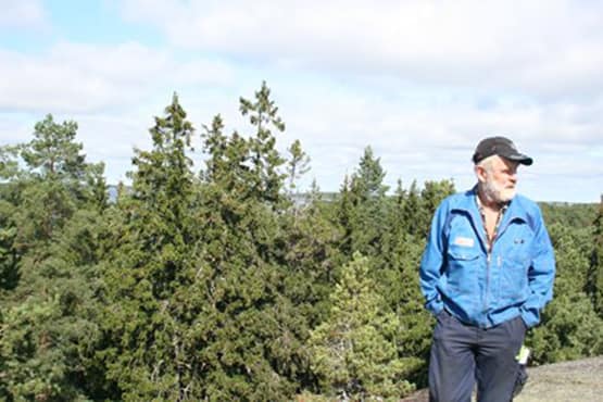 Dan Söderberg i skärgårdsmiljö